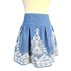 Kimchi & Blue Mini Skirt Anthro Urban Outfitters Polka Dot Blue 8 Gift For Her